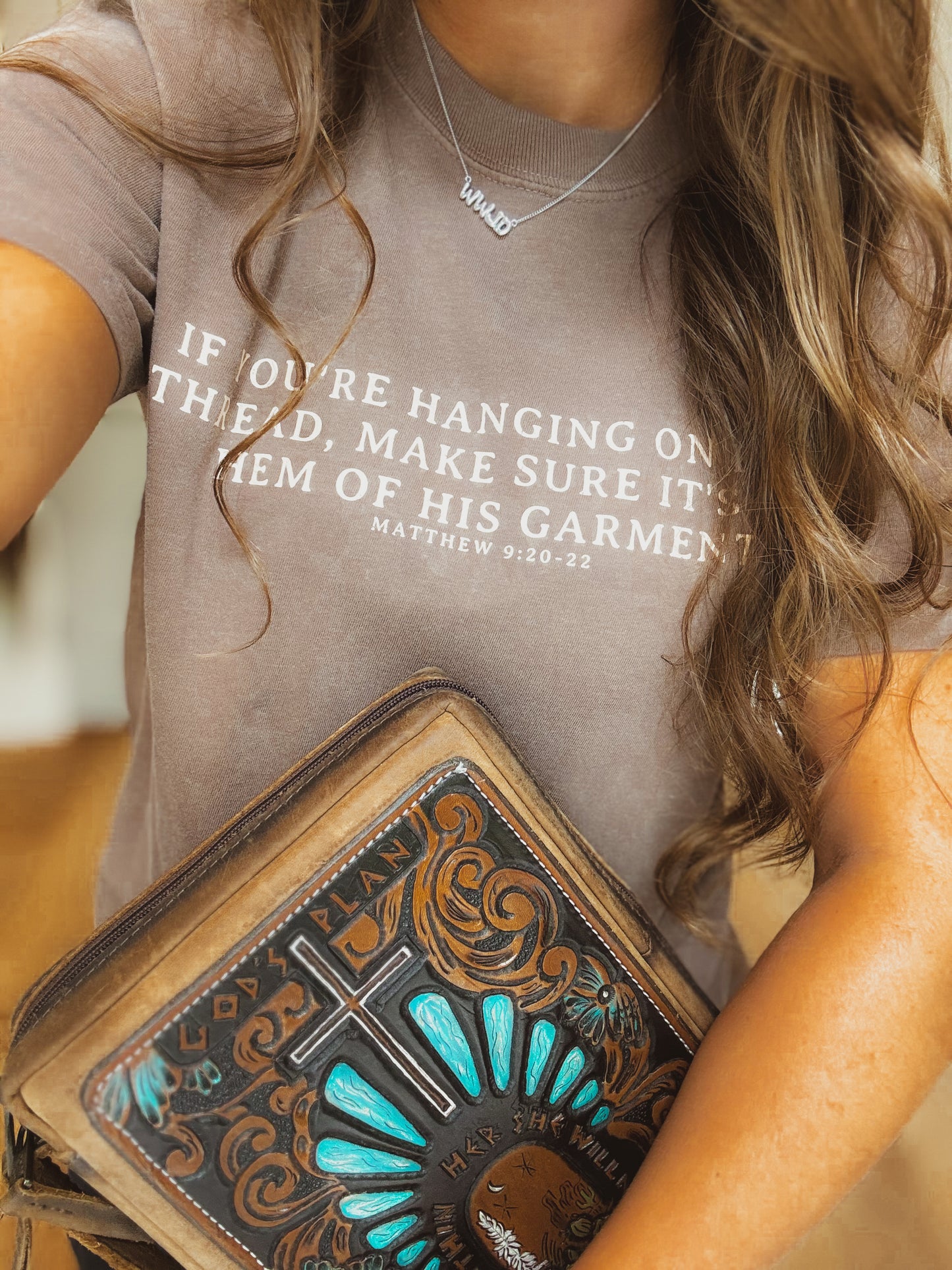 "Hanging on By The Hem of His Garment" Tee