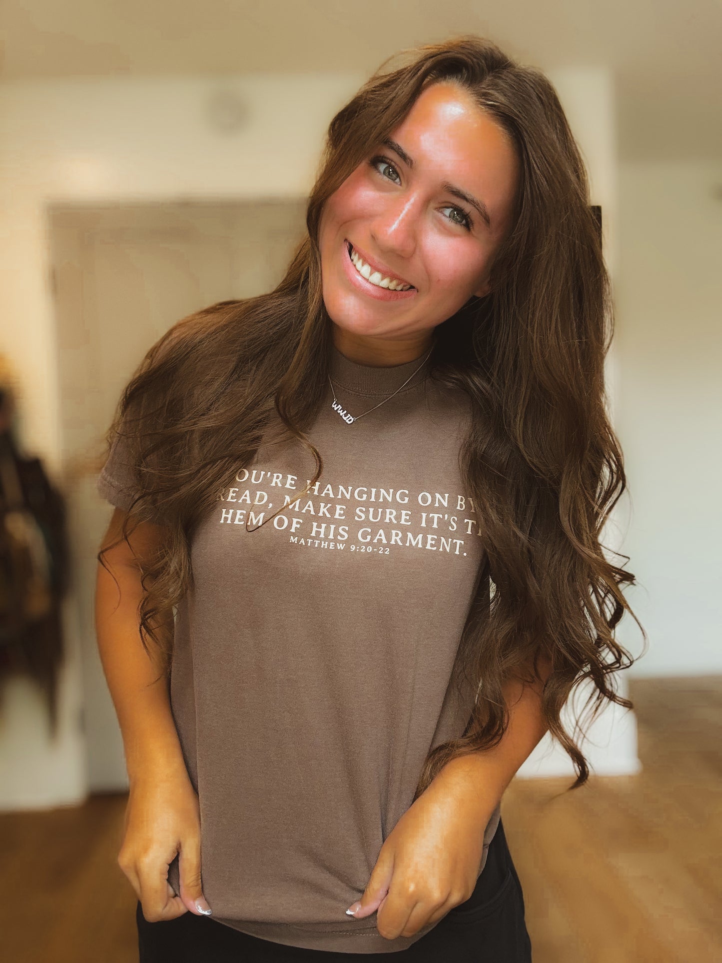 "Hanging on By The Hem of His Garment" Tee