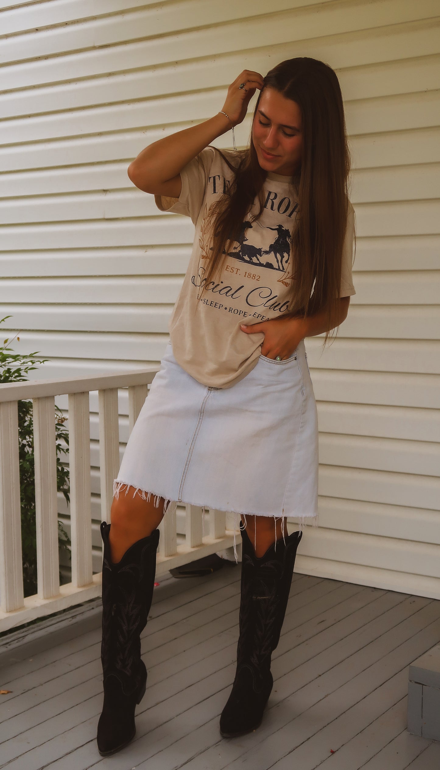 Team Roping Social Club Tee