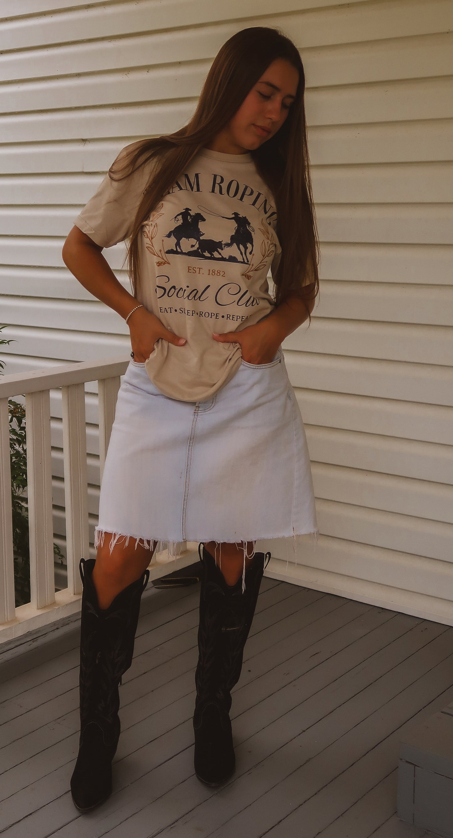 Team Roping Social Club Tee