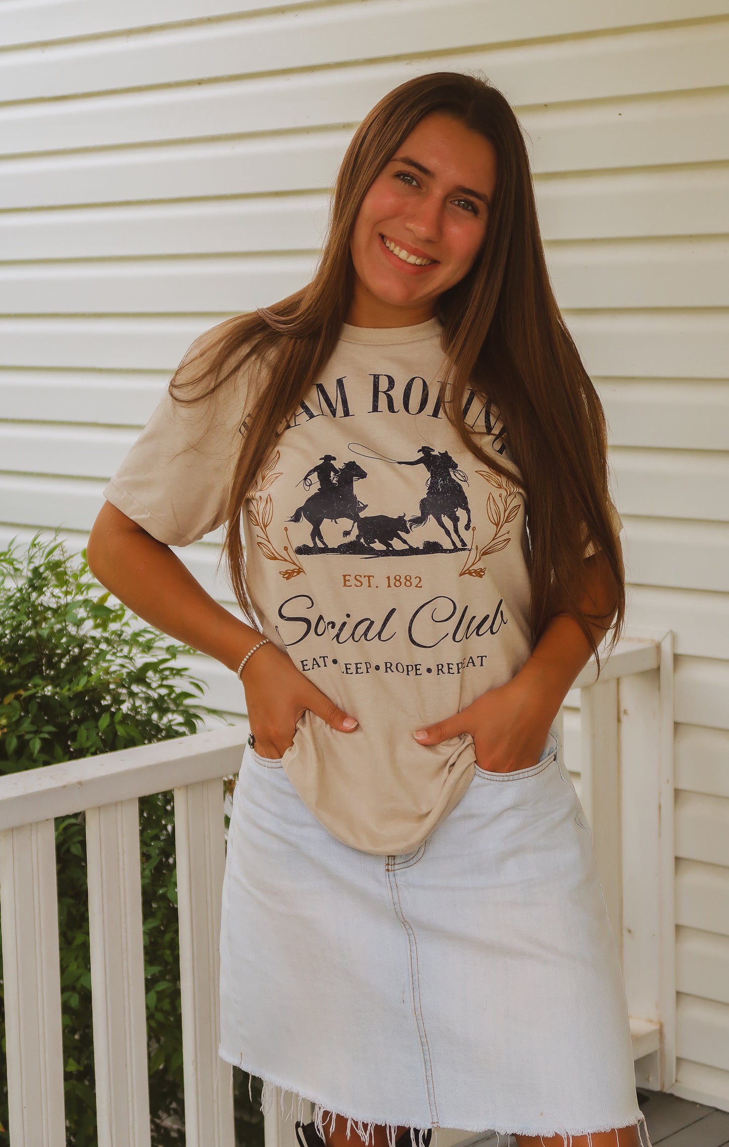 Team Roping Social Club Tee