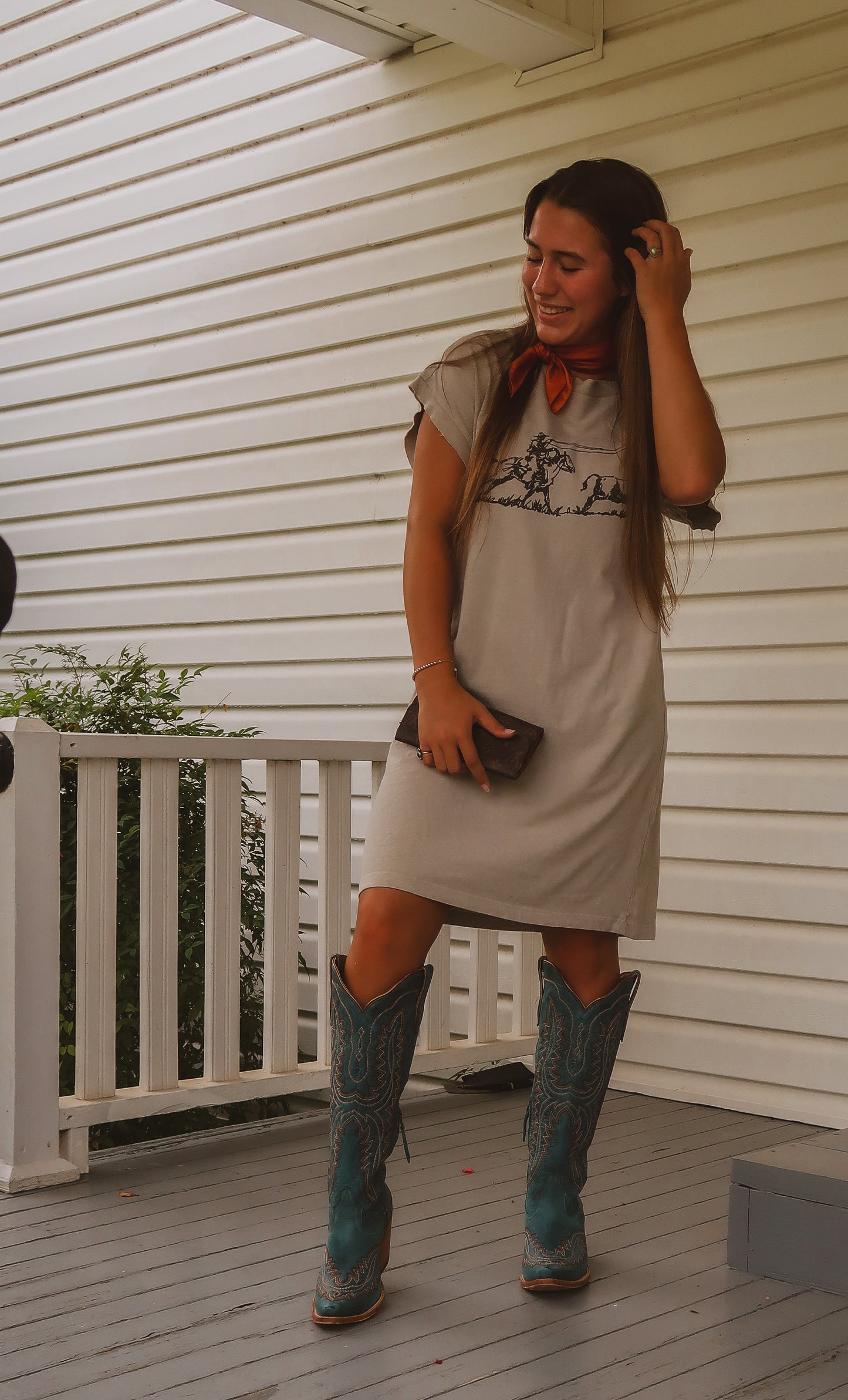 Calf Roper T-Shirt Dress