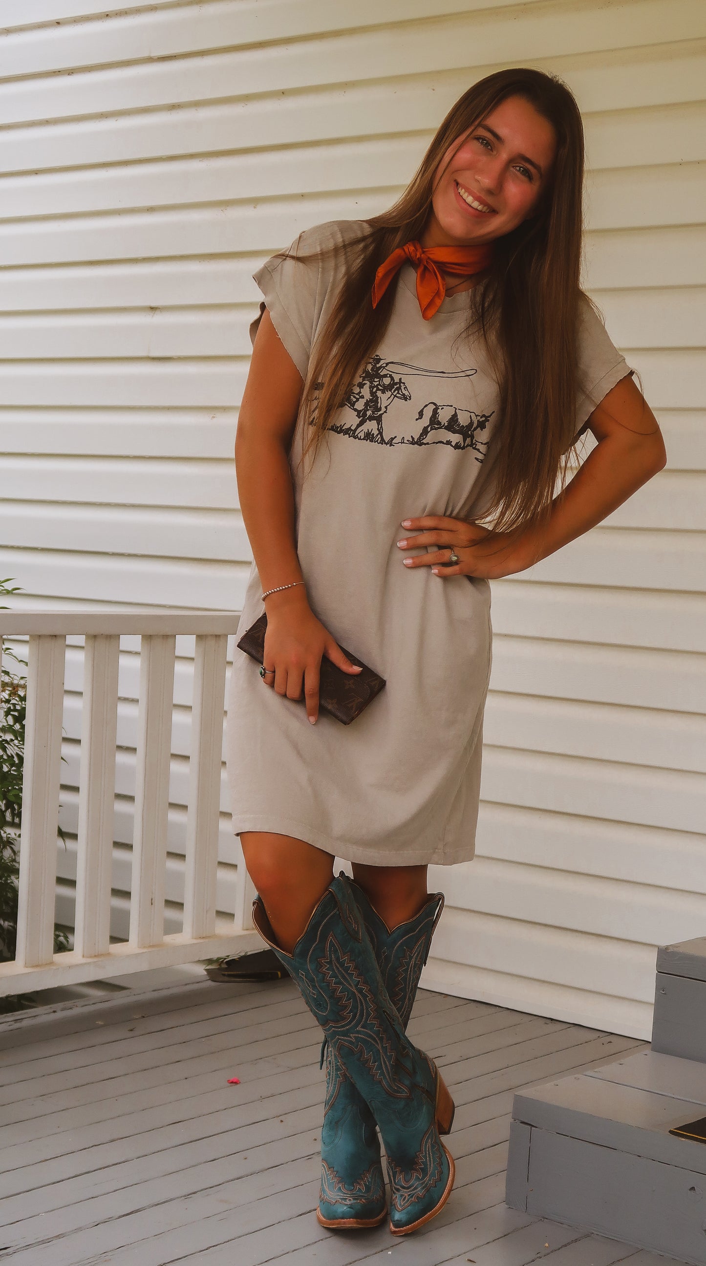 Calf Roper T-Shirt Dress