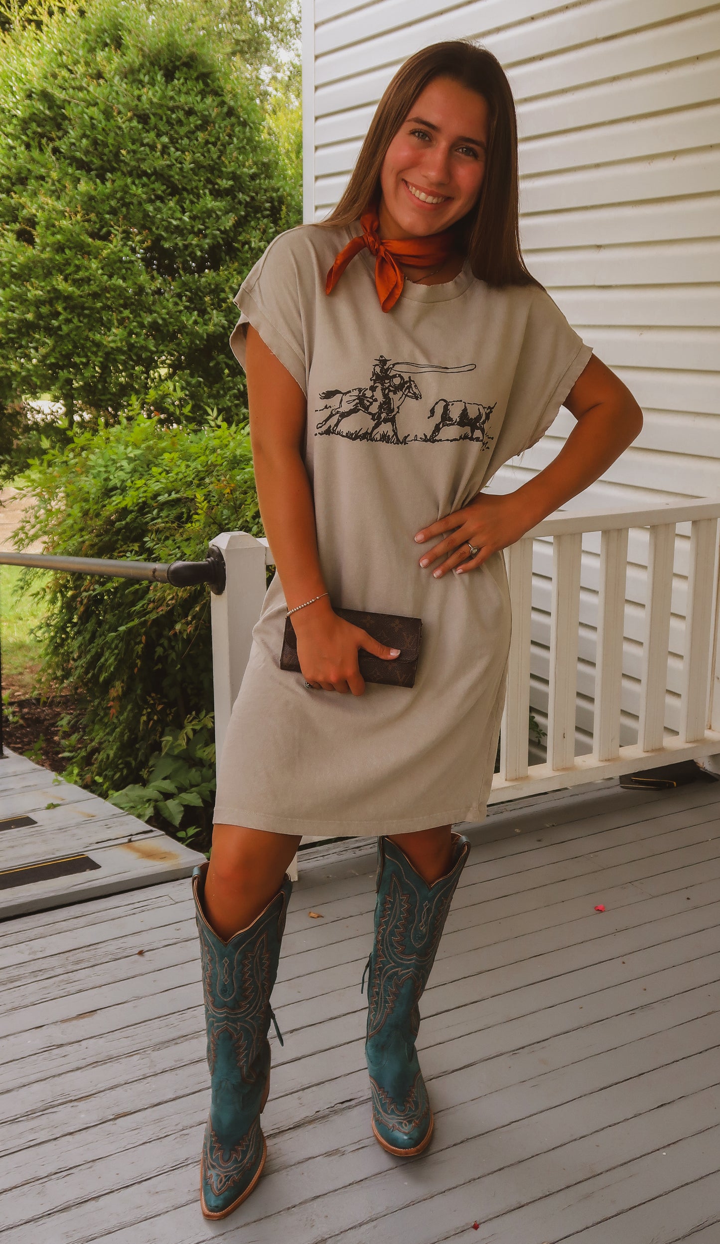 Calf Roper T-Shirt Dress