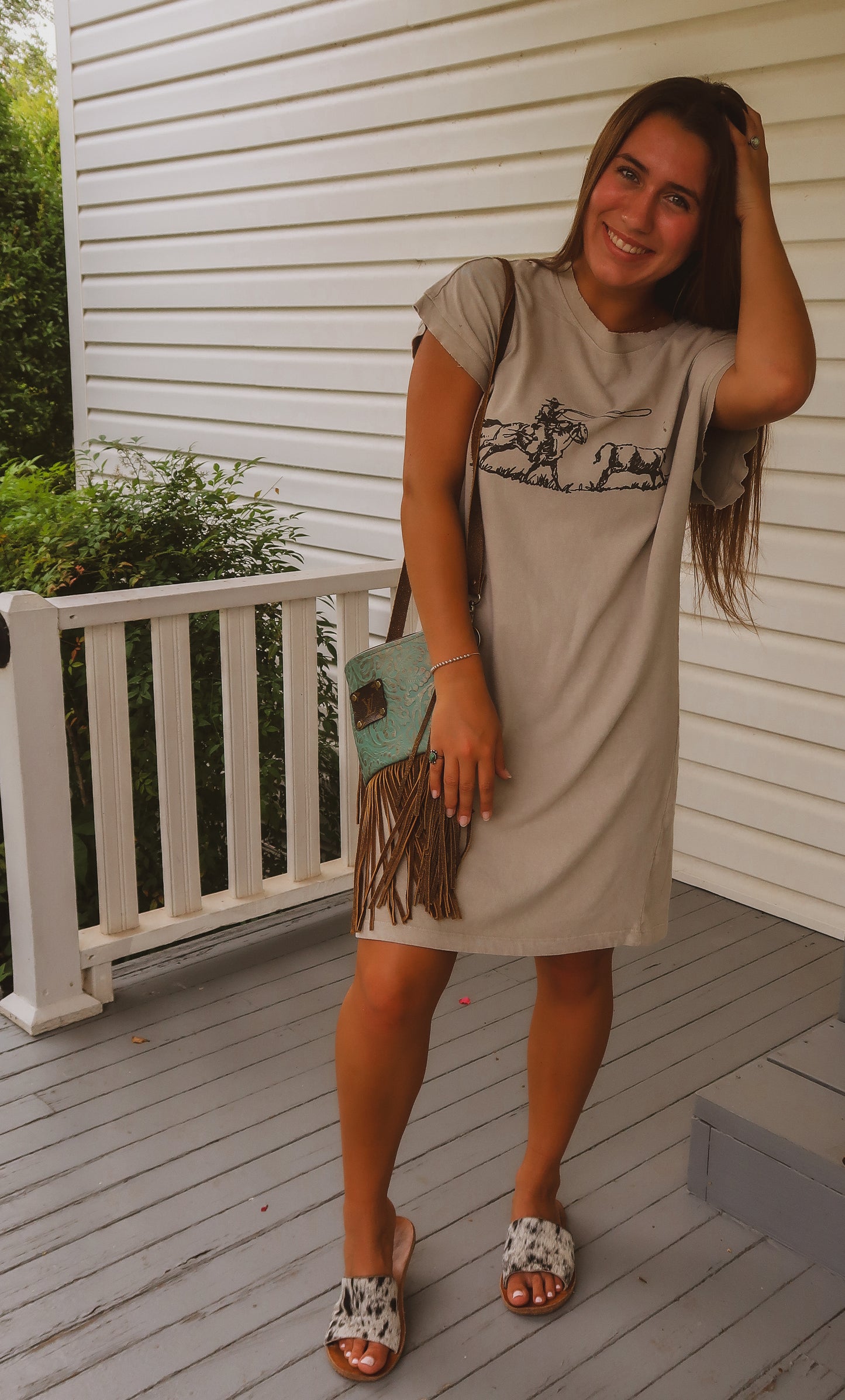 Calf Roper T-Shirt Dress